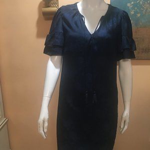 Chelsea & Violet Bleu ruffle sleeves dress size M